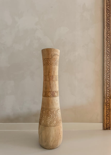 Suar Houten Vaas – 100 cm