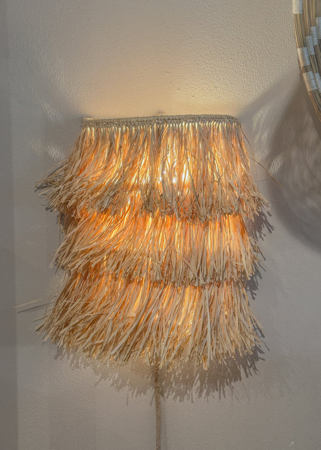 Wandlamp | Raffia