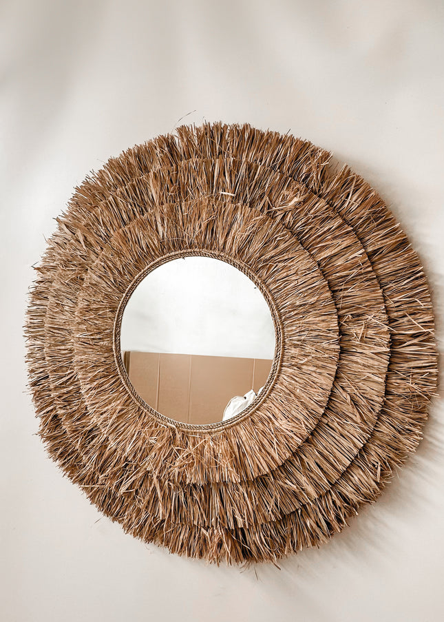 Spiegel Raffia 80cm