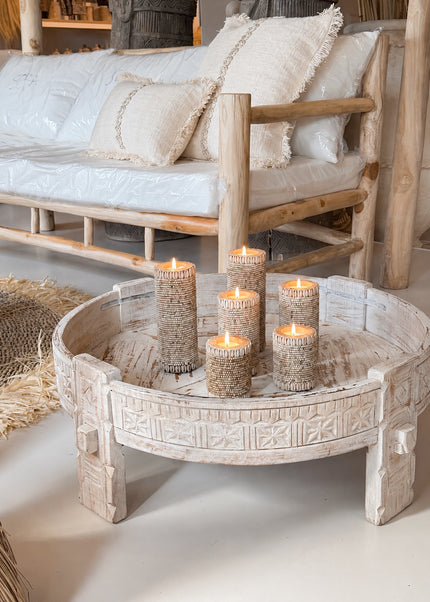 Chakki salontafel - Pearl White Wash