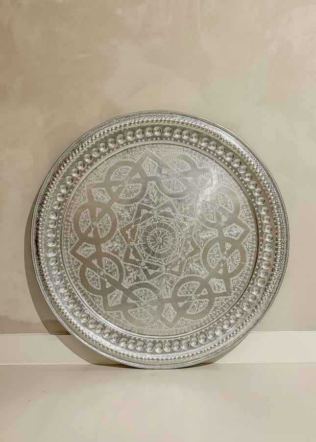 Handgehamerd Dienblad Marrakech Deluxe – Ø77 cm (4)