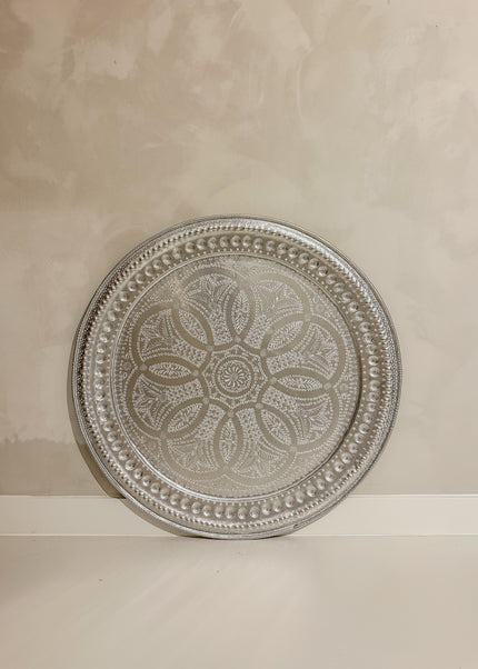 Handgehamerd Dienblad Marrakech Deluxe – Ø77 cm (1)