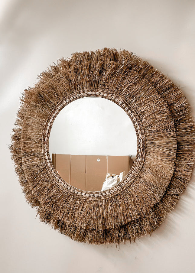 Spiegel Raffia 80cm