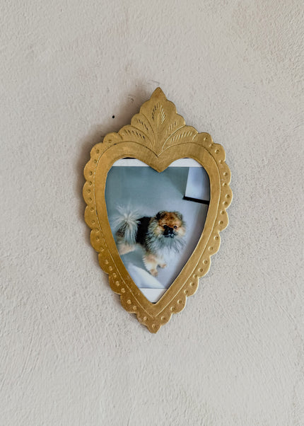 Fotolijst Amour – messing 12 x 7 cm