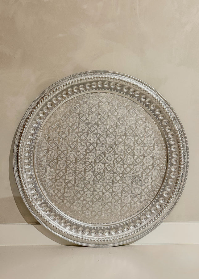 Handgehamerd Dienblad Marrakech Deluxe – Ø77 cm (2)