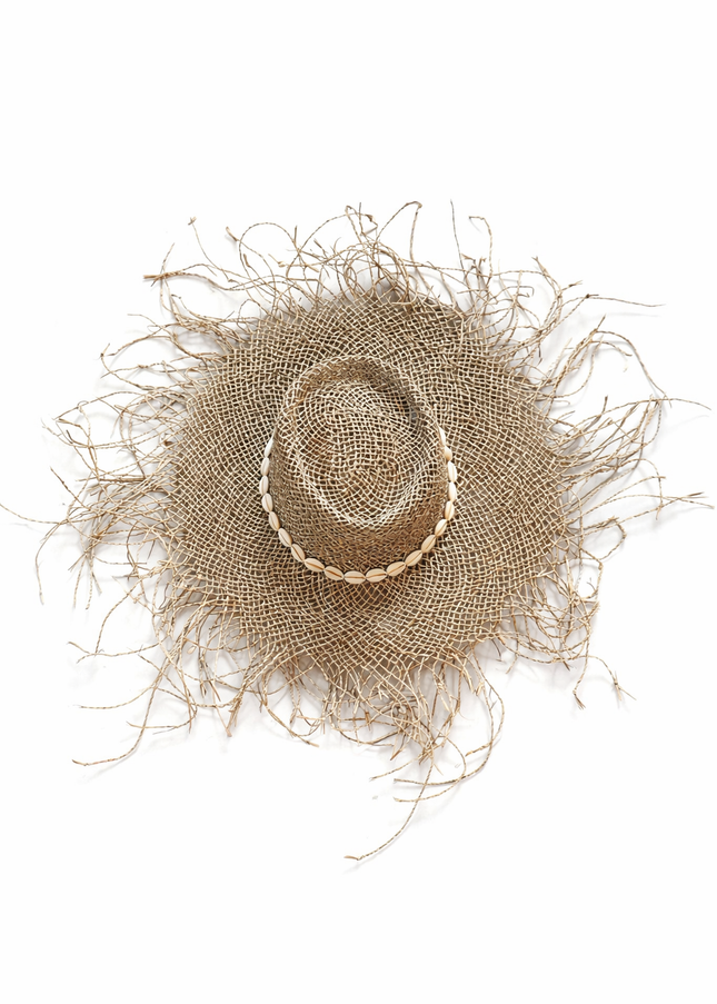 Schelpenhoed Island Fringe – Naturel – Ø 40 cm