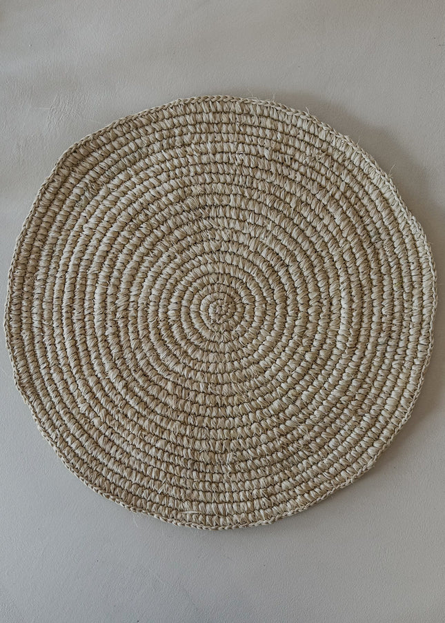 Raffia Placemat | Licht naturel