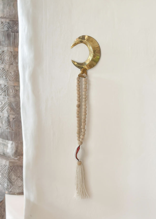 Decoratieve ketting Witte tijgerschelp