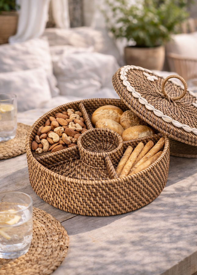 Opbergbox Rotan - Ø30 cm