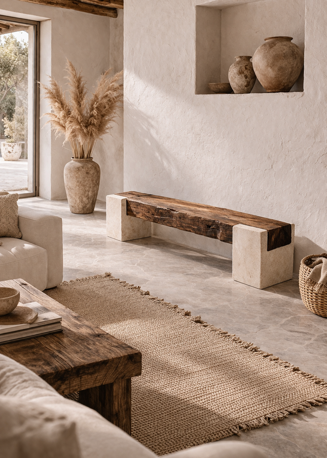 Sena Marble Bench - 120cm
