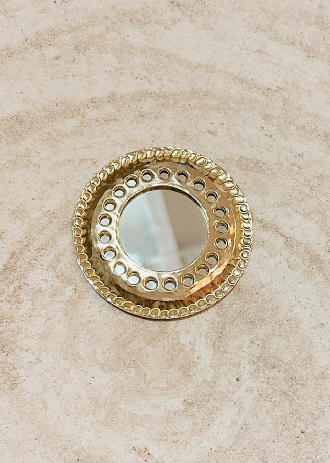 Messing spiegel - Rond