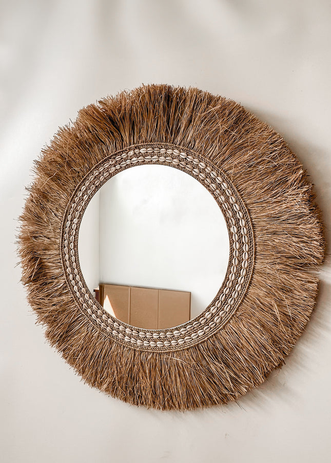 Spiegel Raffia 80cm