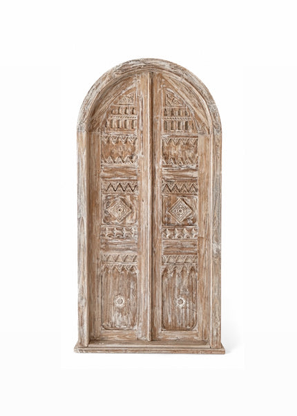 Teakhouten Poortdeur – White Wash | 220 x 110 cm