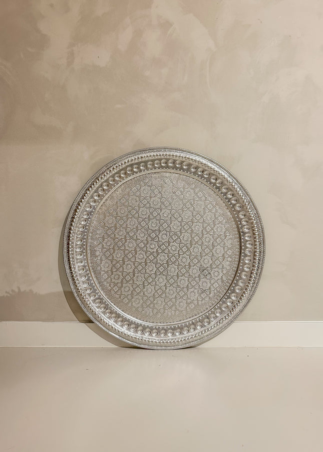 Handgehamerd Dienblad Marrakech Deluxe – Ø77 cm (2)