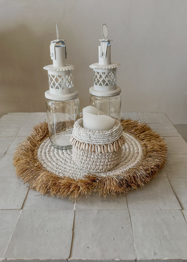 Raffia Placemat | Wit