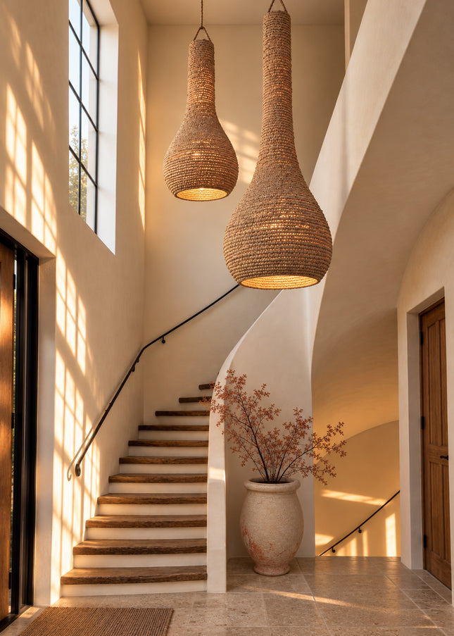 Hanglamp raffia - Banyu XL