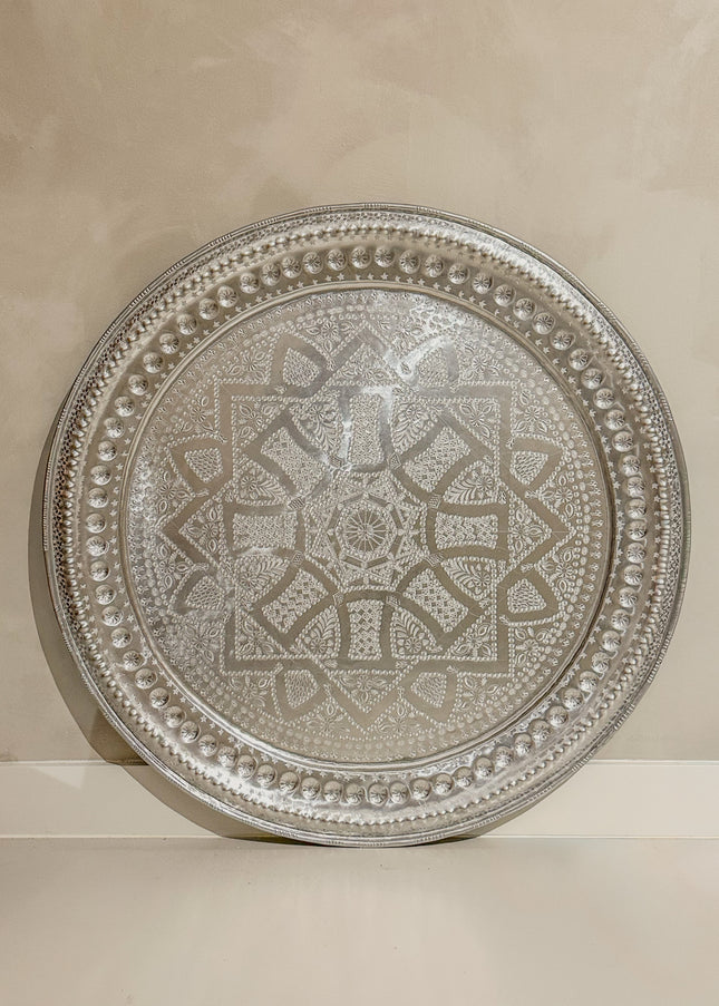 Handgehamerd Dienblad Marrakech Deluxe – Ø77 cm (5)