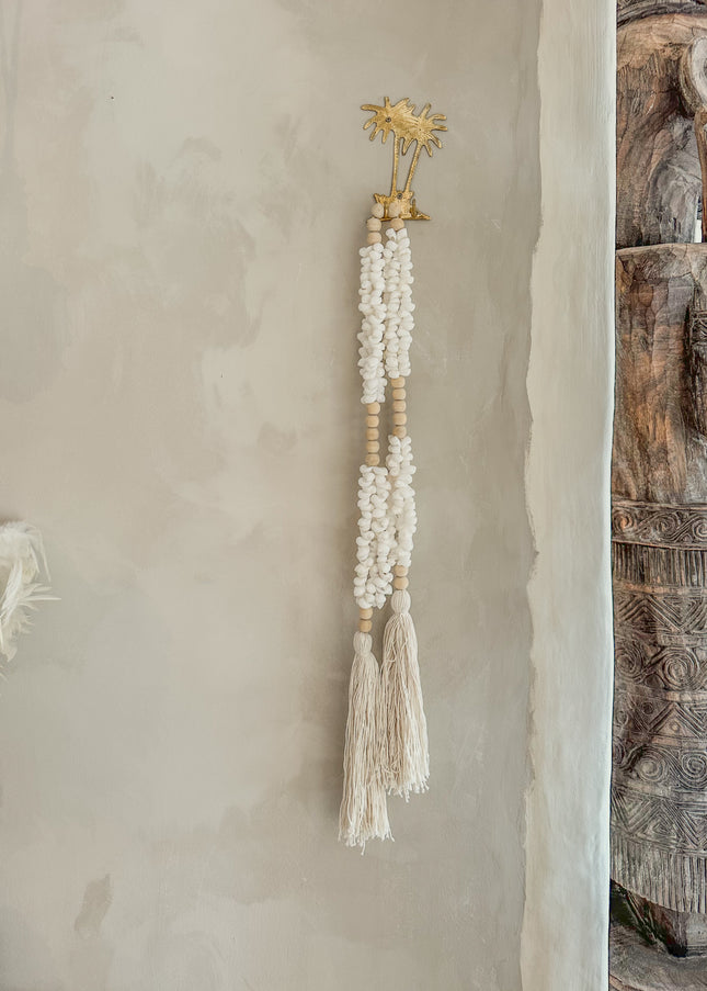 Decoratieve Schelpenketting met Kralen & Kwasten