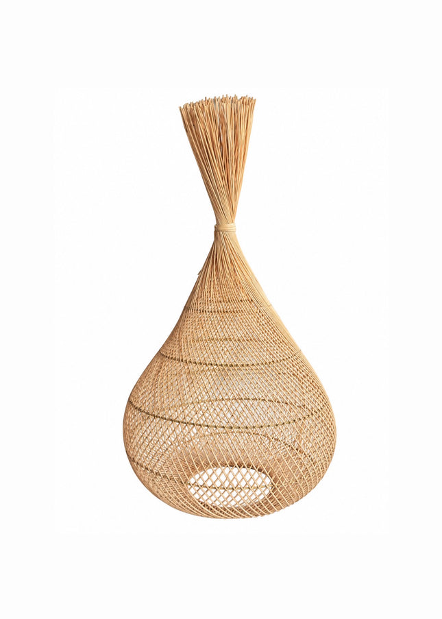 Vloerlamp Sahara Drop – Naturel Rotan - L