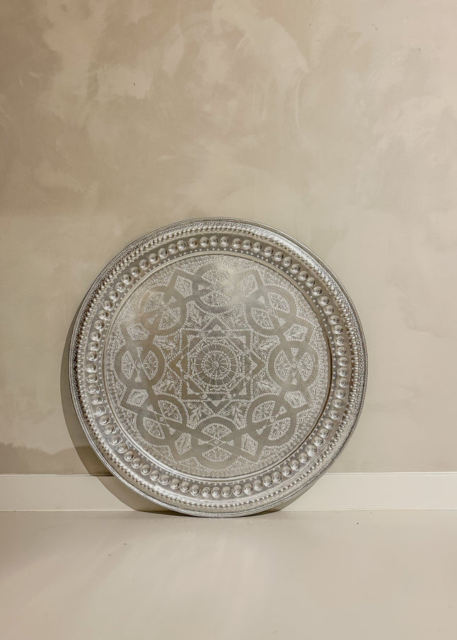 Handgehamerd Dienblad Marrakech Deluxe – Ø77 cm (4)