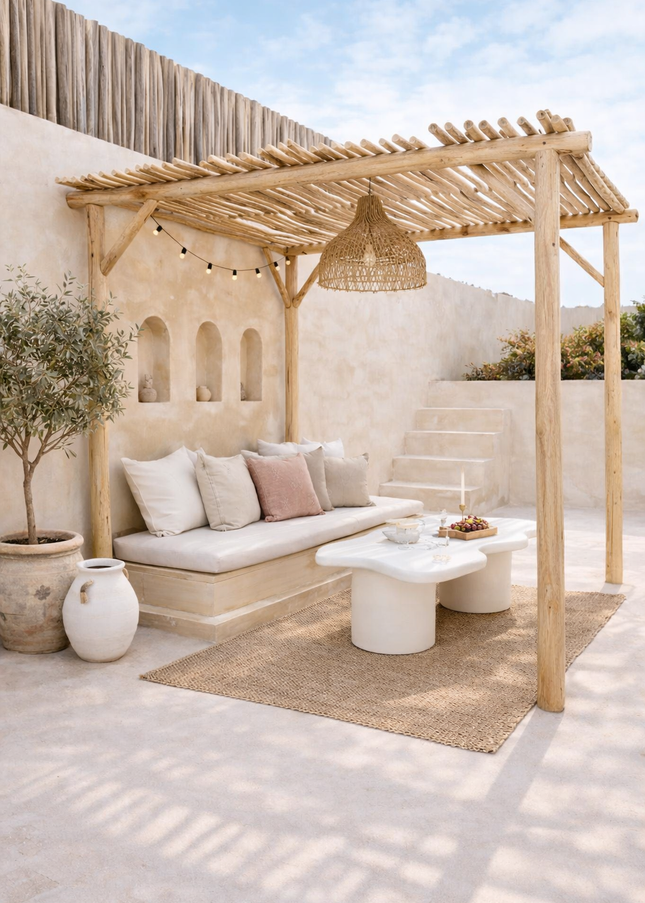Teak Pergola - L200xW200xH220cm