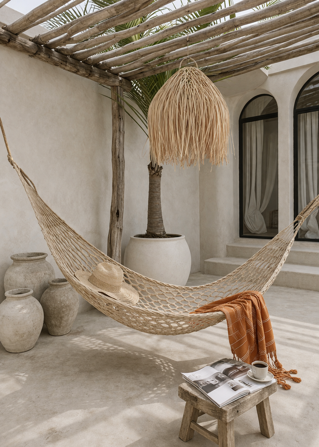 Liora Fringe hanglamp - natuurlijk