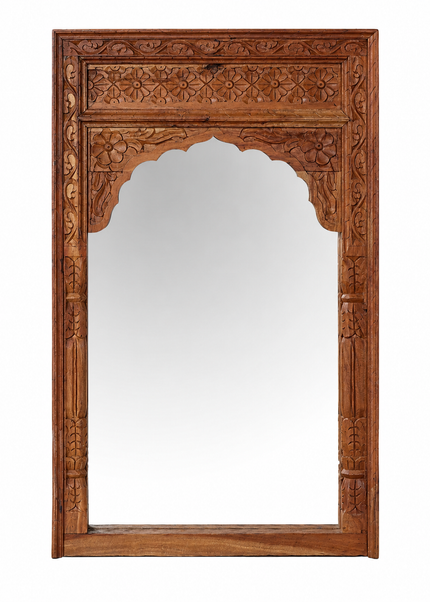 Teak houten spiegel uit India – 130 x 70 cm