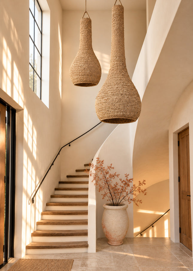 Hanglamp raffia - Banyu XL