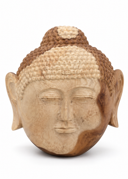 Buddha-Kopf | Einzigartig & natürlich (70 cm)