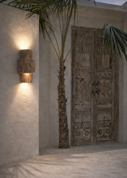 Sumba glow wall light - natural
