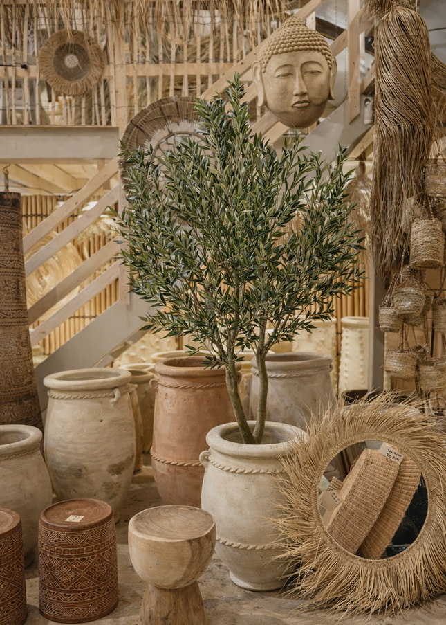 Kunst Olijfboom – 240 cm | Royale, volle blikvanger