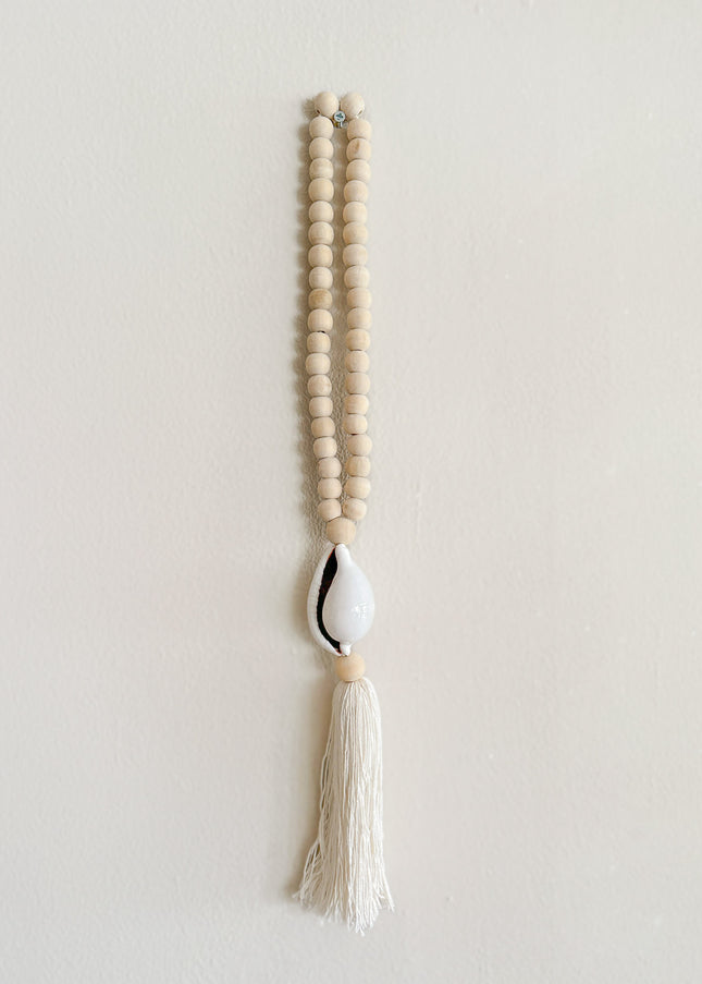 Decoratieve ketting Witte tijgerschelp