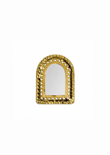 Messing boogspiegeltje – 10 x 8 cm