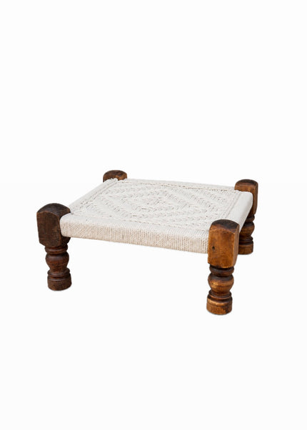 Houten Macramé Krukje – 40 x 40 x H18 cm