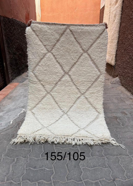 Beni Ouarain vloerkleed 155 × 105 cm