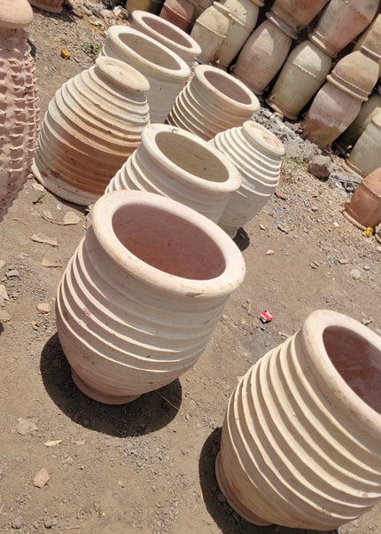 Tamegroute pot Ribbed – naturel 70 x 50 cm