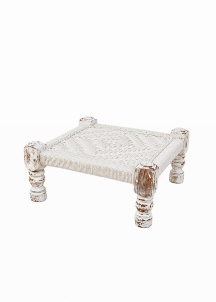 White wash Macramé Krukje – 40 x 40 x H18 cm