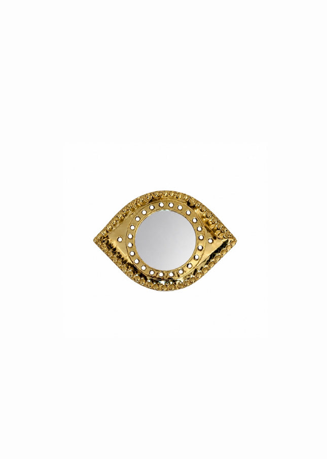 Messing oogspiegeltje – 12 x 9 cm