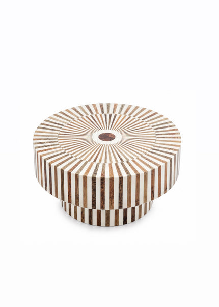 Salontafel walnoothout & resin – 80 x 50 cm