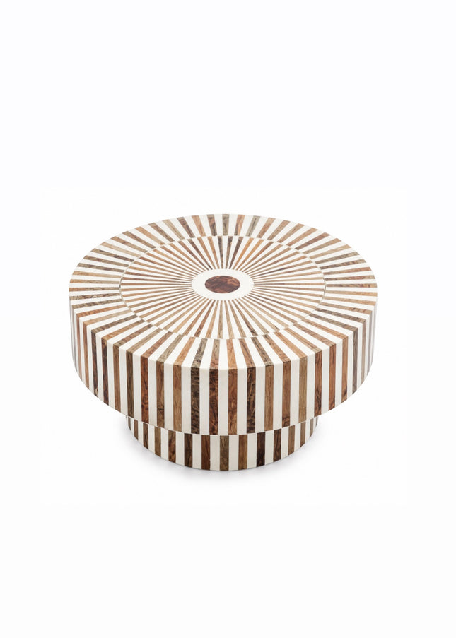 Salontafel walnoothout & resin – 80 x 50 cm