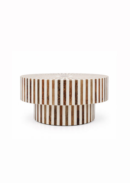 Salontafel walnoothout & resin – 80 x 50 cm