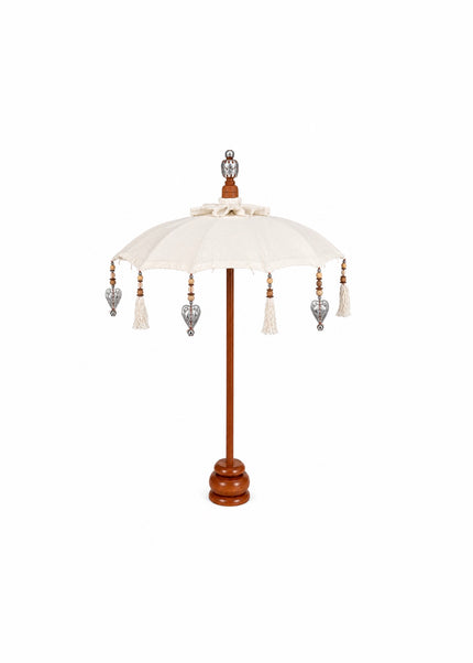 Boho Chic Table Parasol - Silver