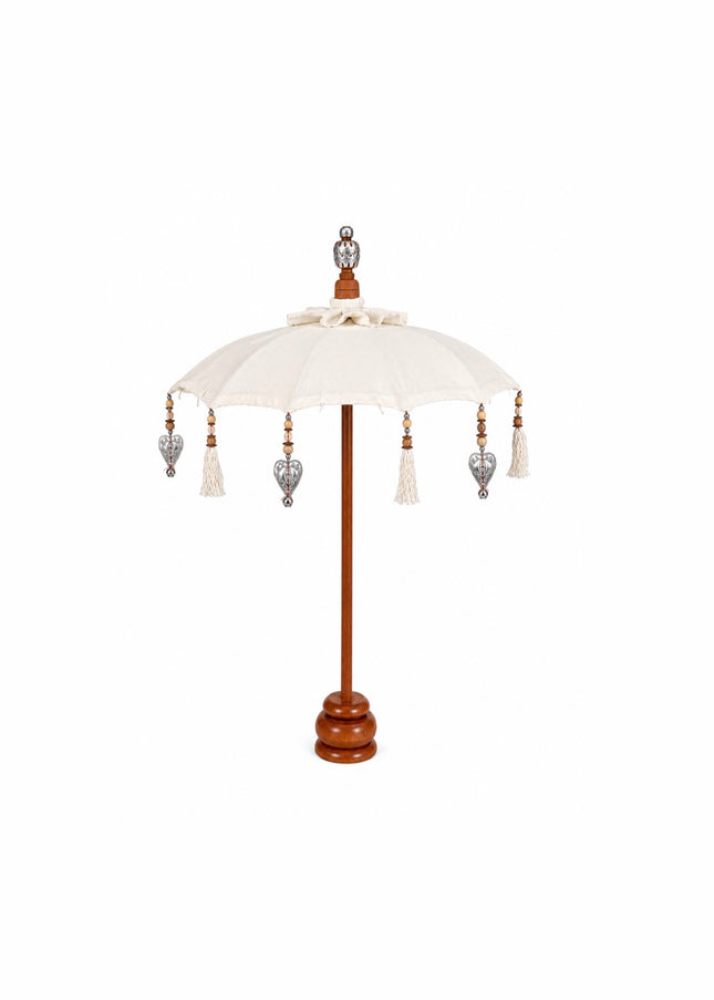 Boho Chic Table Parasol - Silver