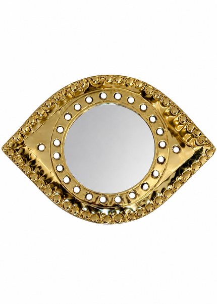 Messing oogspiegeltje – 12 x 9 cm