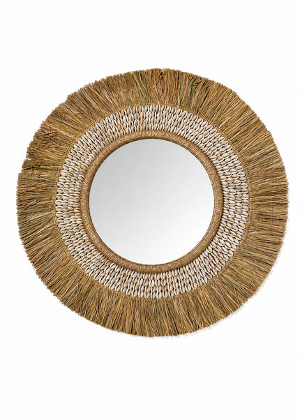 Raffia Coastal Mirror – Ø50 cm