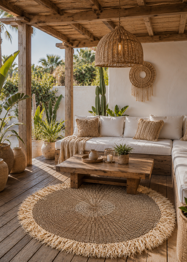 Fringe rug - 150cm