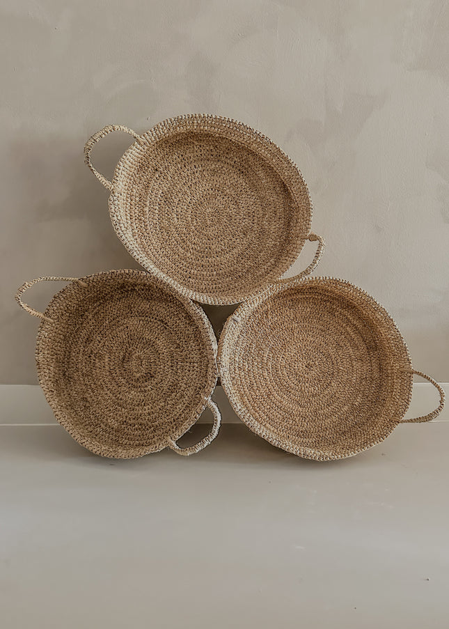 Raffia mand –  (35x10cm)