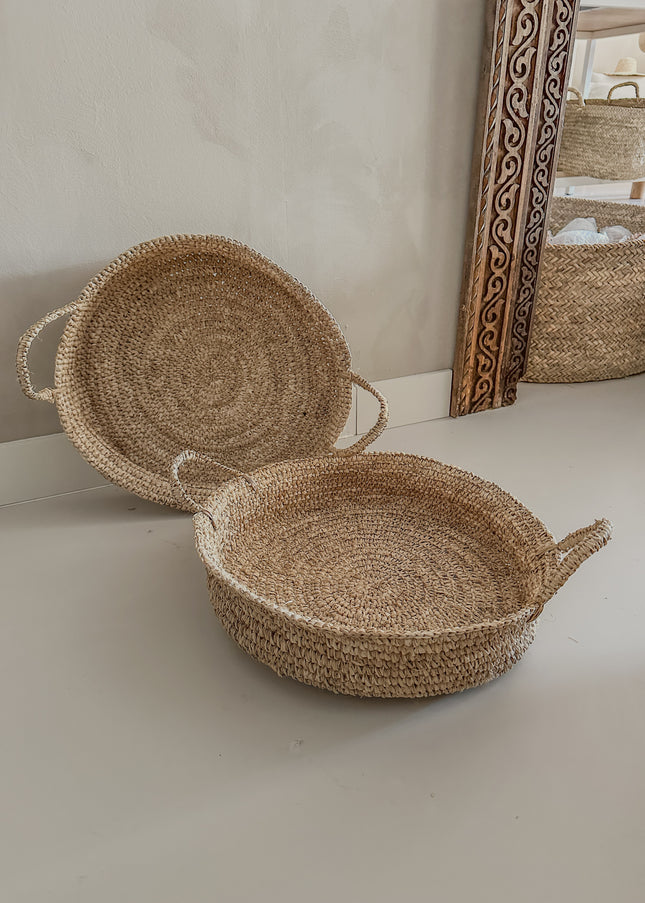 Raffia mand –  (35x10cm)