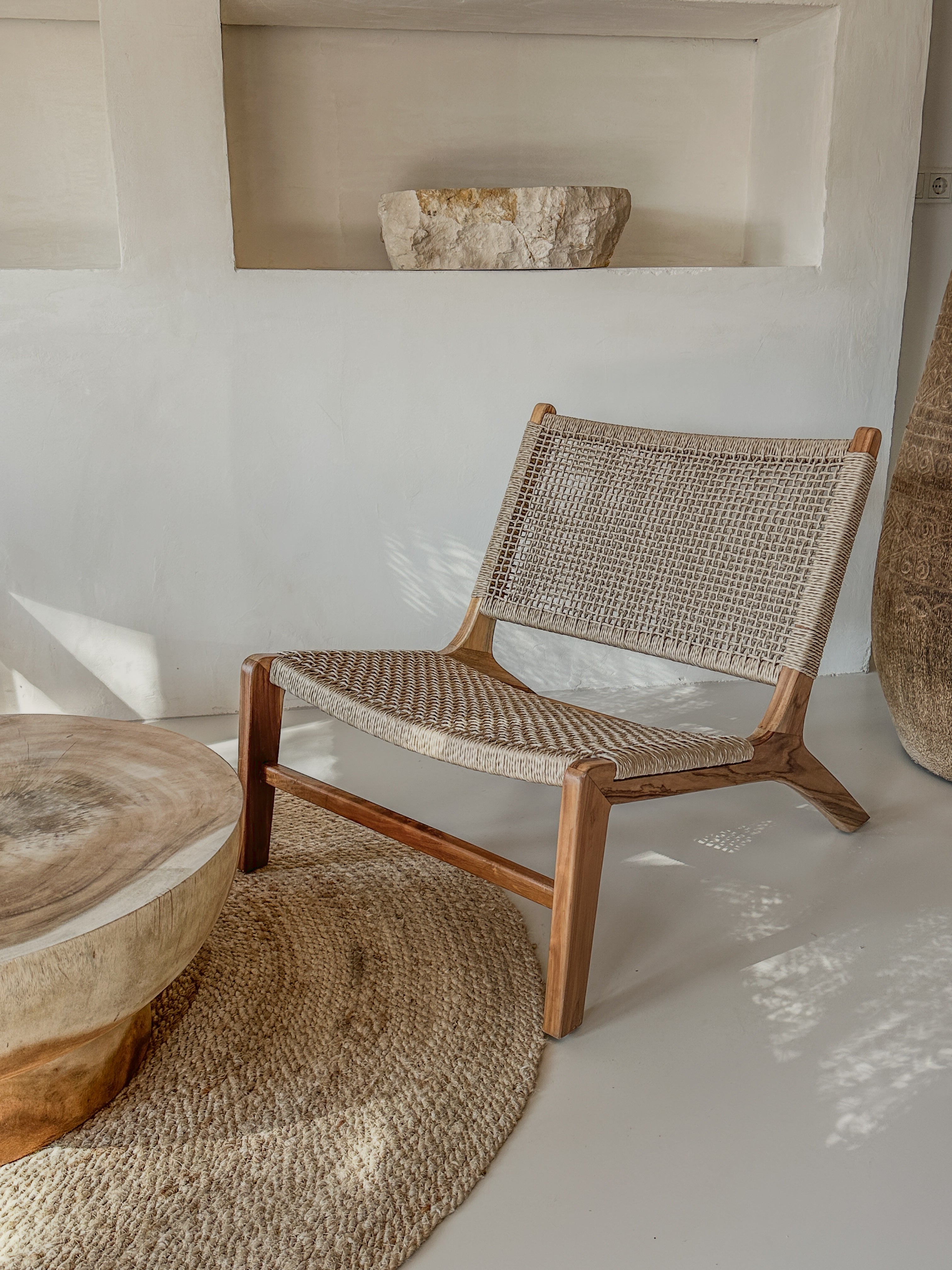 Lounge-Sessel Teak & Rattan-Look – Handgefertigt in Indonesien (Kopie) – Mi-Casa Home and Living