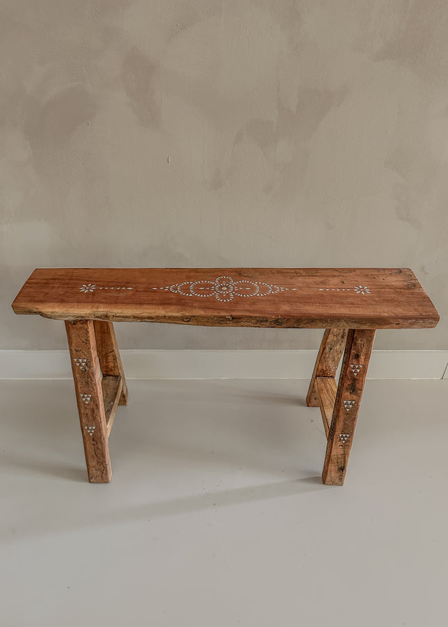 Teak houten bankje handgemaakt uit Indonesië – 75 cm | nr701